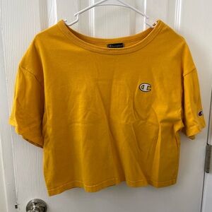 Champion Yellow Crop Top 100% cotton